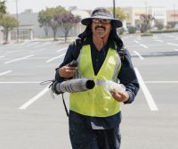 Parking lot sweeping service provider