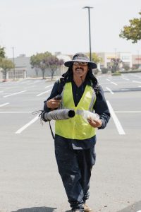 Parking lot sweeping service provider